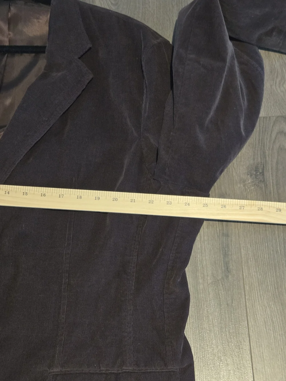 Alfani Men’s XXL Brown Velvet Sport Coat Blazer Jacket Button Up